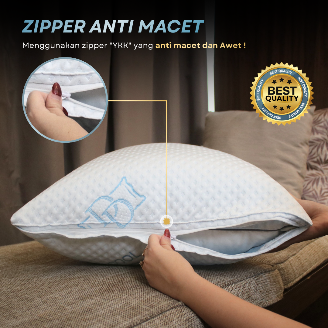 Pelindung Bantal Dingin Anti Air / Cooling Waterproof Pillow & Bolster Protector | Cool Tech 9